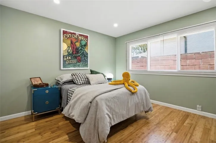 Third Bedroom with AI Generated Art Image and on Wall and window