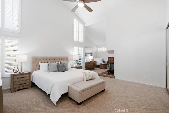 This primary suite has a large bonus area, ideal for seating area, workout space or home office.