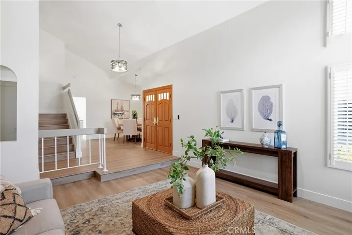 Elegant double door entry near the living room.