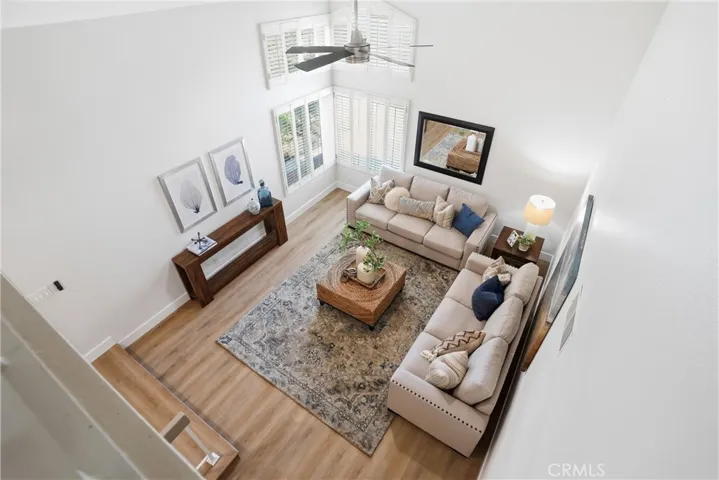 Another view of the large living room off the front of the home.