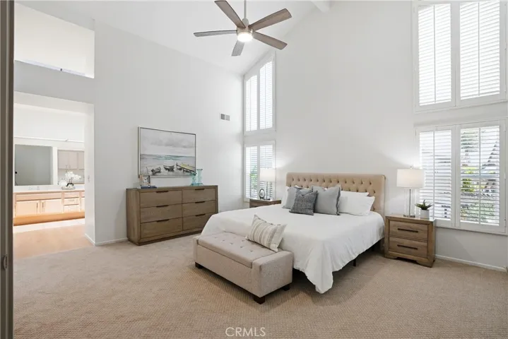 Plenty of natural light in the primary bedroom