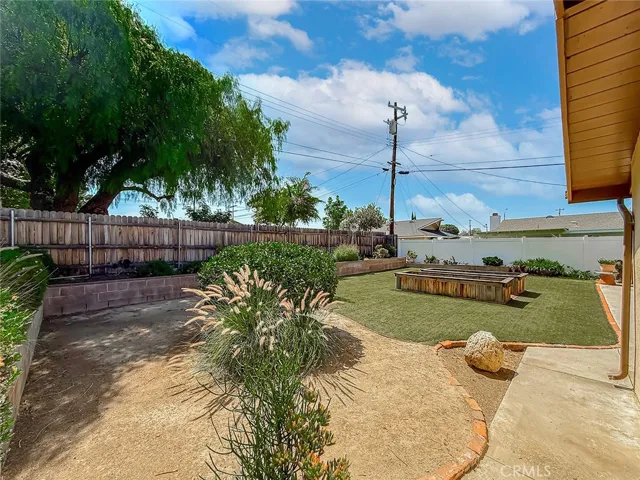 Well kept backyard