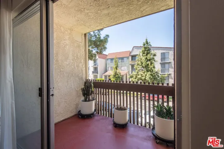 Covered Balcony with View