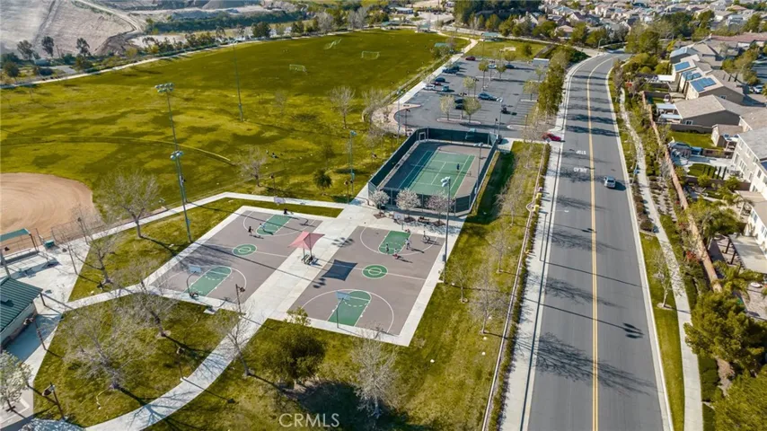 HOA basketball, tennis, and pickleball courts