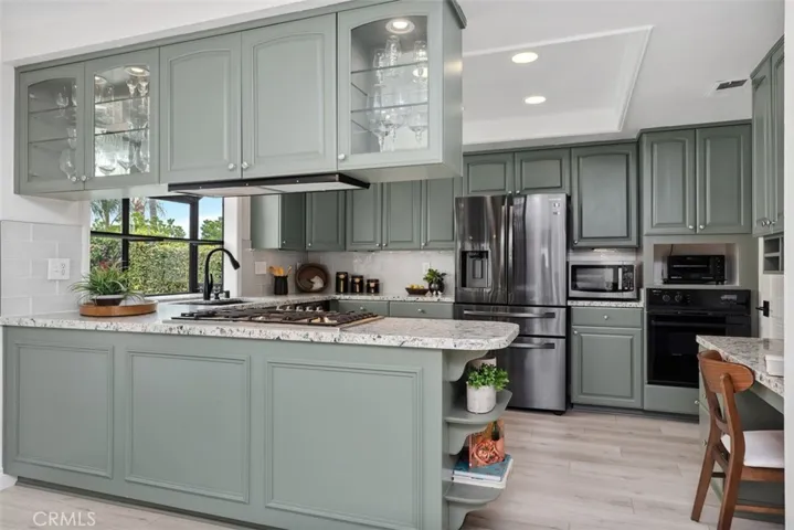 Remodeled kitchen.