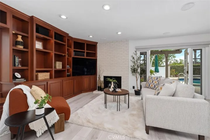 Family room which leads out to the relaxing back patio area.