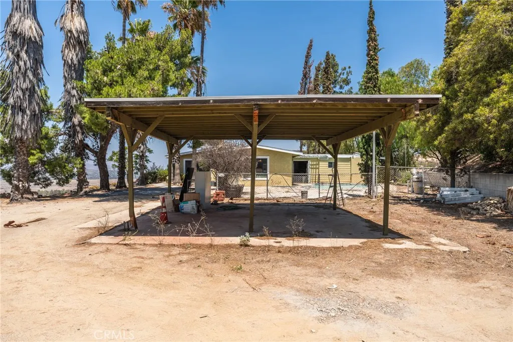 Carport and Side of House and Pool