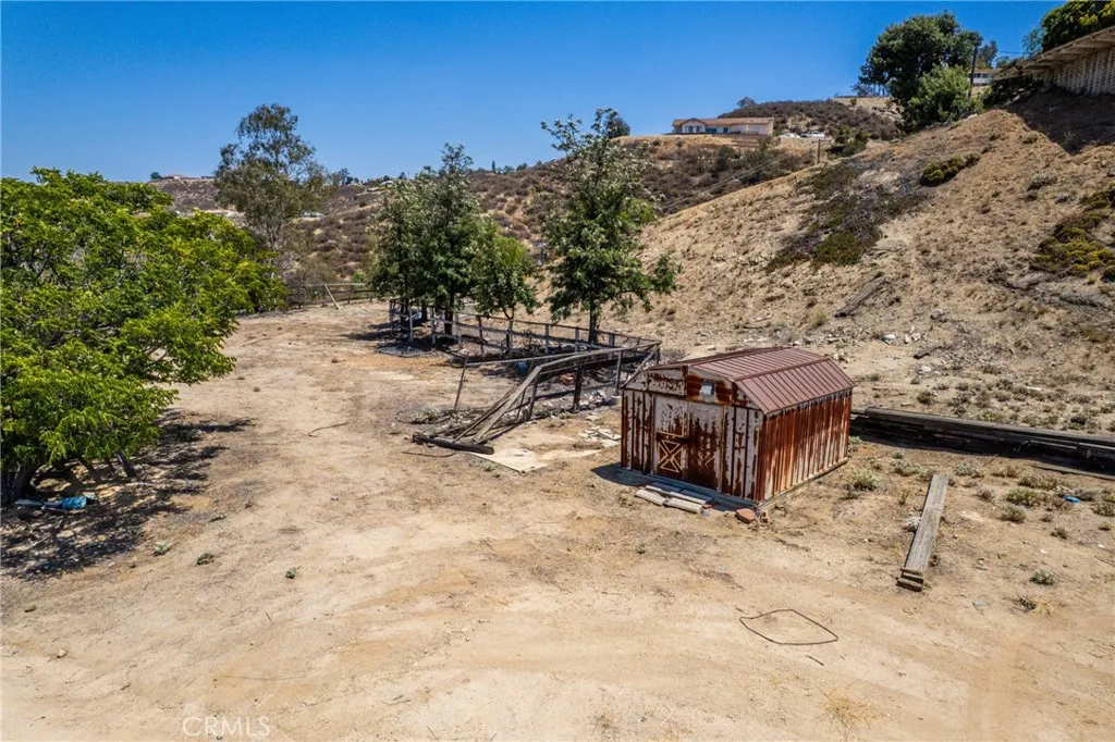 Entrance to Corral and Shed