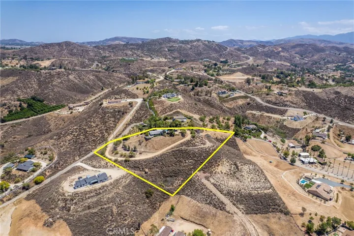 Property Boundary Lines Looking South