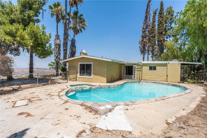 Pool and Spa at Side of House