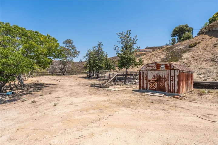 Lower Part of Lot, Corral and Shed