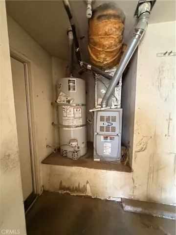 Water heater in garage