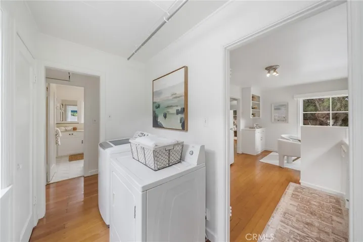 Laundry room to bathroom view