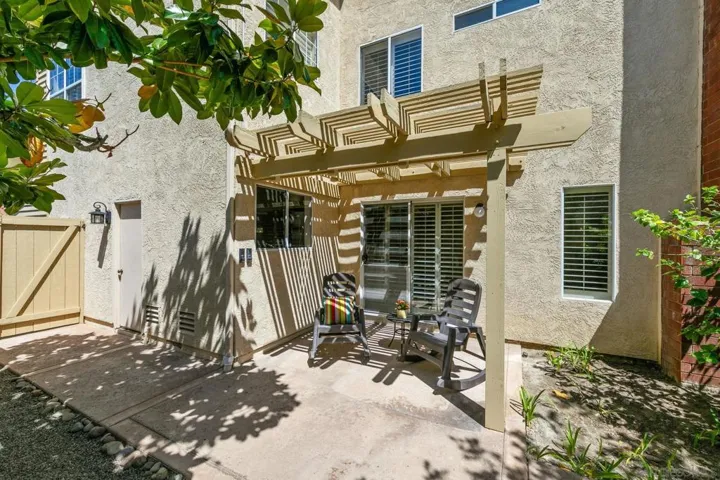 Private patio off first floor bedroom