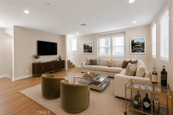 Living room - virtually staged