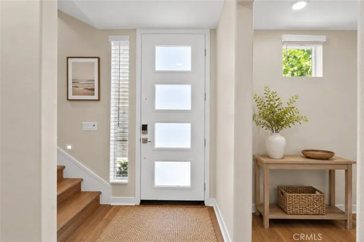 Front door foyer - virtually staged