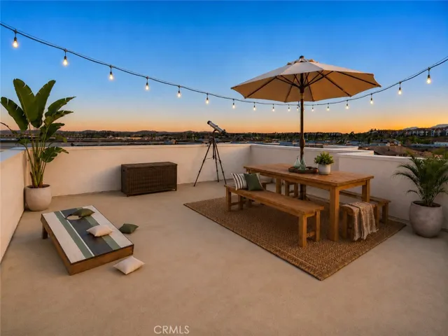 Expansive rooftop - virtually staged