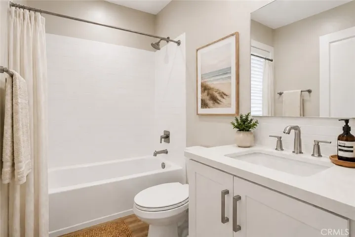 Hallway bath - virtually staged