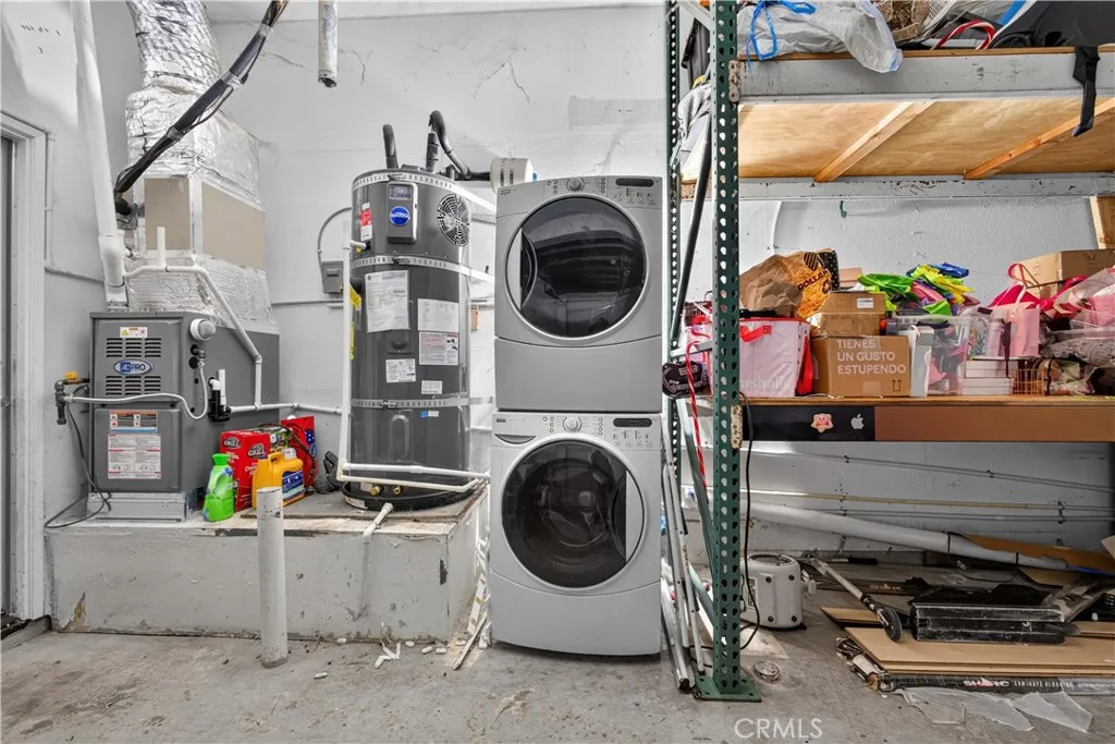 Laundry hookups in garage