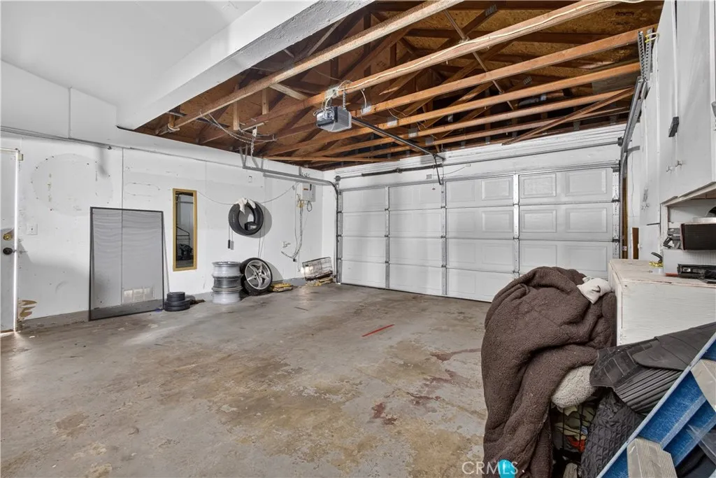 Attached two-car garage