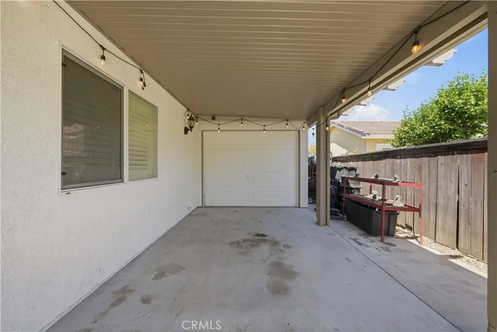 Back of drive thru garage