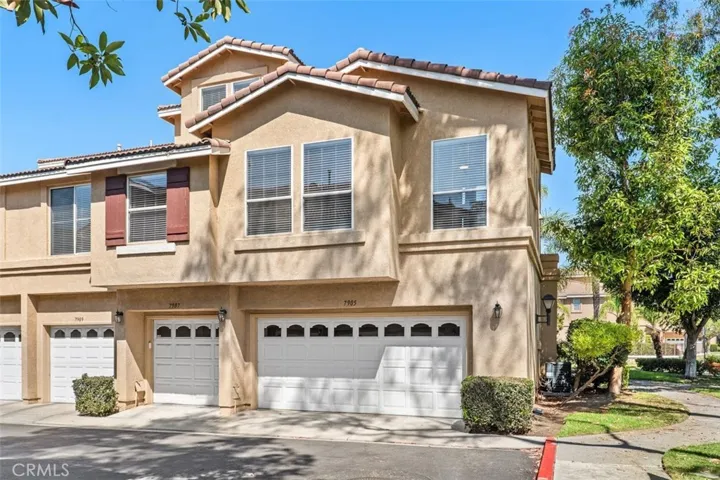 end unit with 2 car garage