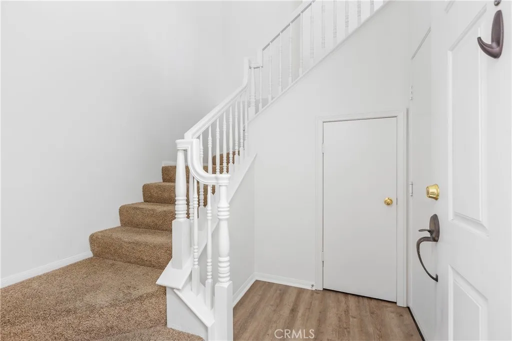 Stairs going up to main living area