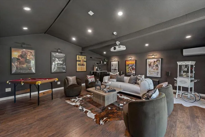 Bonus Media Room With Projector and Screen