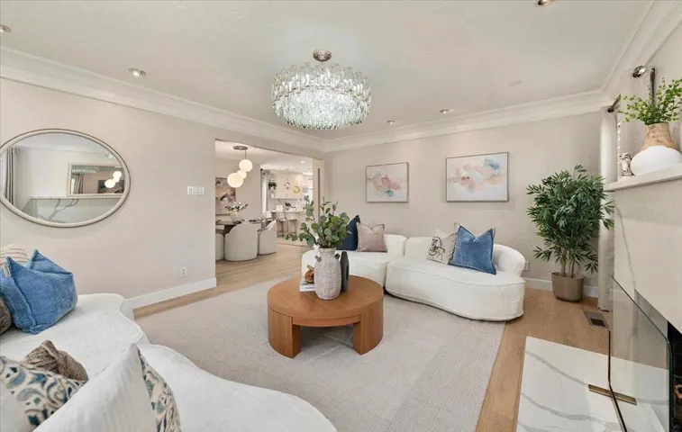 Open floorplan with separation and definition