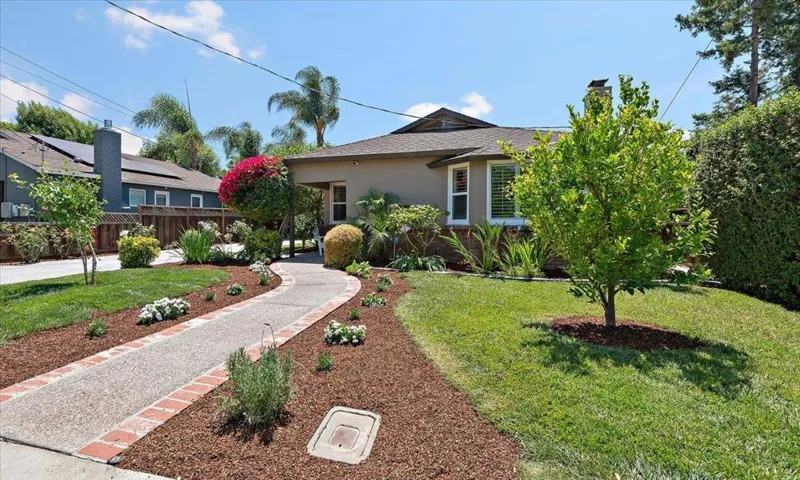 Lush Landscaping With Fruit Trees