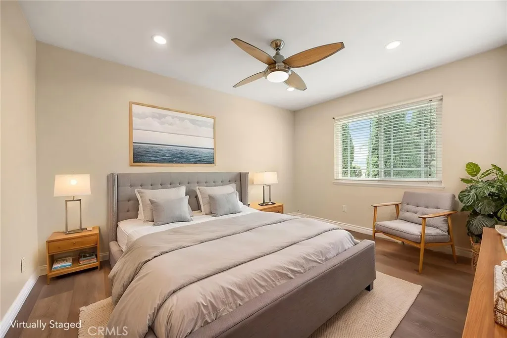 bedroom virtually staged