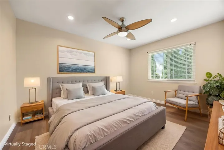 bedroom virtually staged