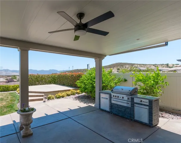 BBQ Station with Custom Outdoor Fan