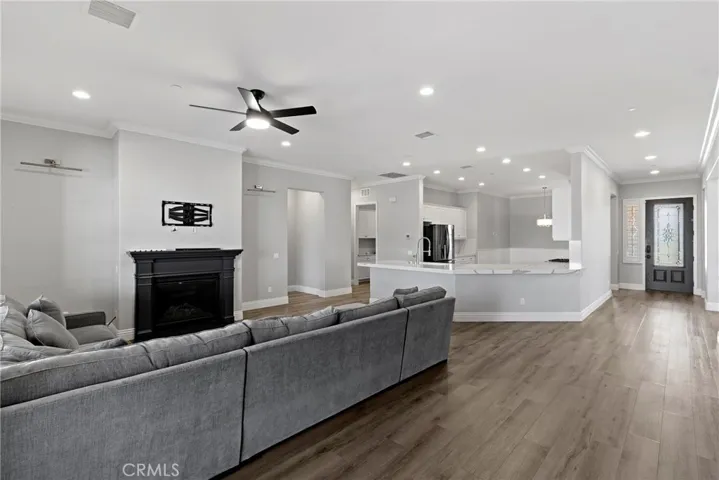 LVT Flooring & Custom Fans Throughout