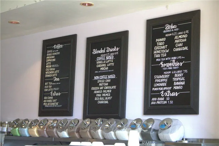 Menu Wall