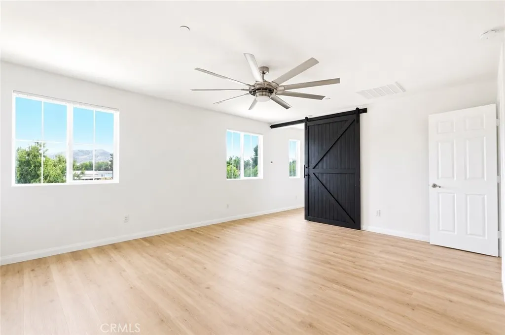 Primary Bedroom with Barn Door