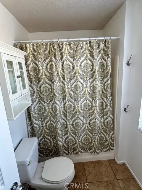 Upstairs bath new curtains added