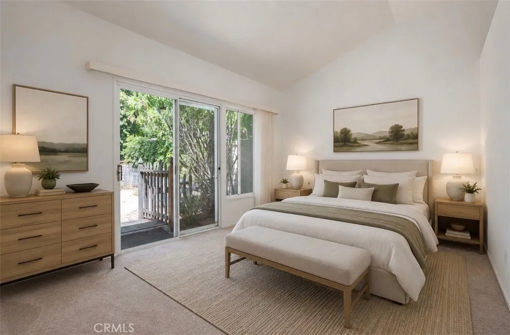 Primary bedroom virtually staged