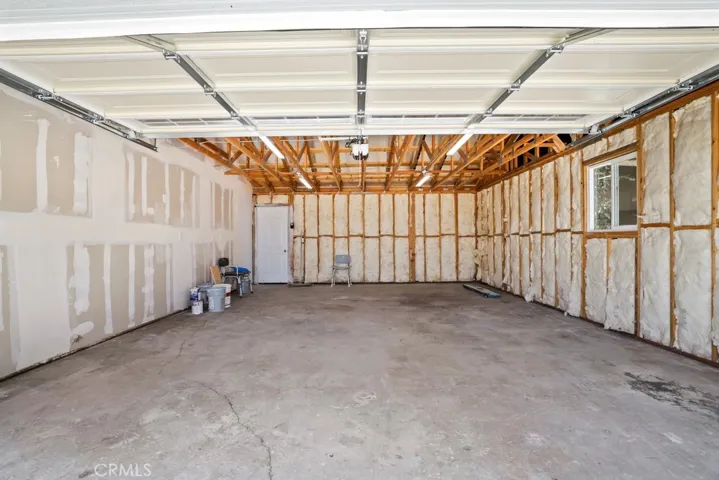 2 car garage from open door
