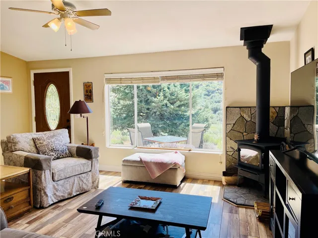 Living room with viewed to the national forest