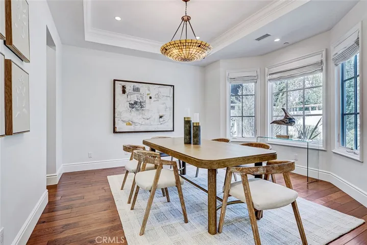Formal Living Room Area with Bay Window View