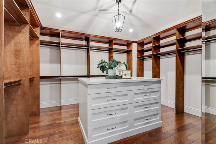 2nd Floor #6 Primary Suite Walk-In Closet with Built-In Center Island