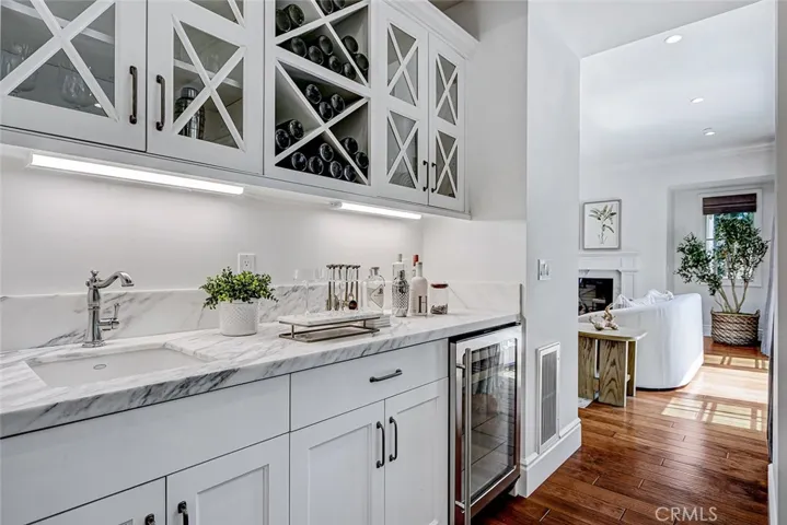 Wet Bar Area with View to Formal Living Room Area