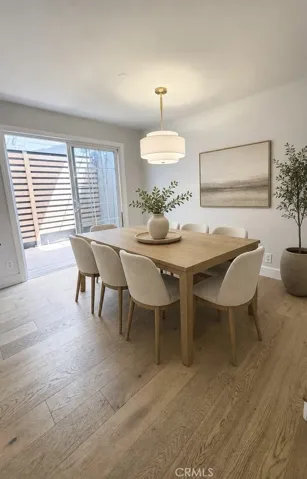 Dining room virtually staged.