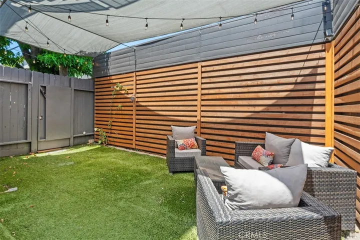 Wraparound private backyard.