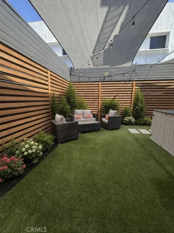 Backyard virtually staged