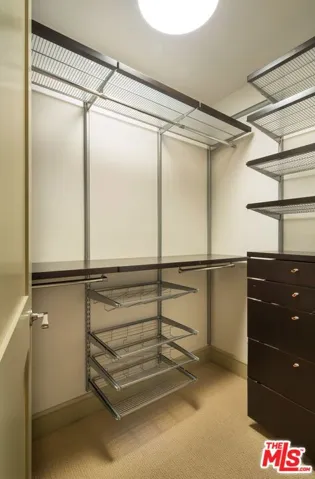 Generous closet space