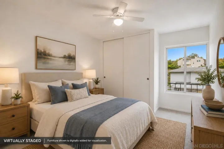 Front West Bedroom with ample closet space.