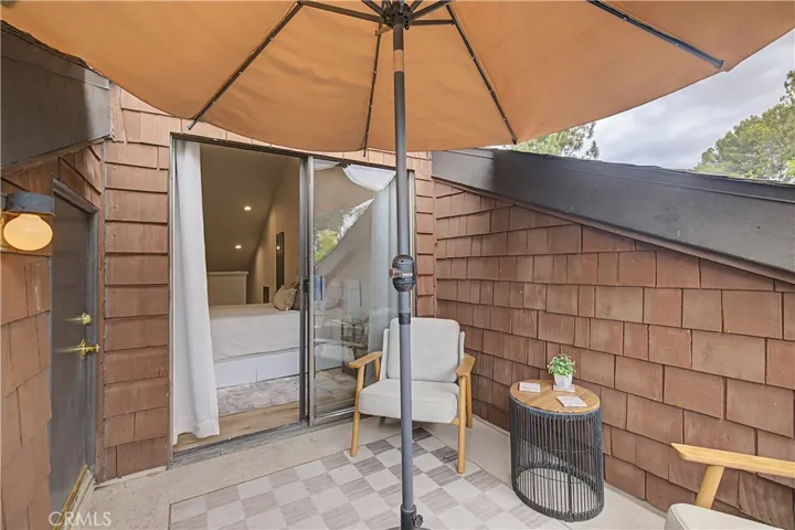 Upstairs Private Balcony