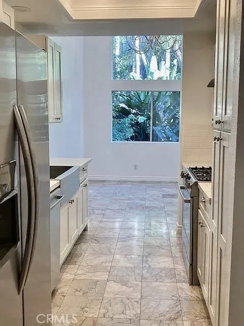 View from laundry to dining room